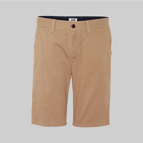 TOMMY JEANS ESSENTIAL CHINO SHORT TIGERS EYE 